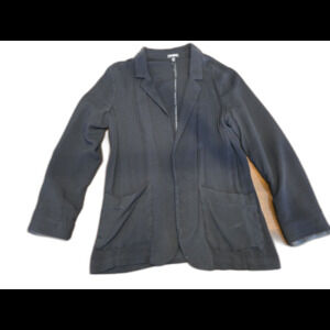 Express Black Long Sleeve No Button Blazer Jacket Women's Medium